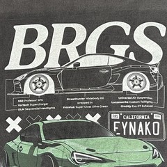 Subaru BRZ Shirt XL Blk Street Toyota GR86 Race Drift Subie BRGS California 3204