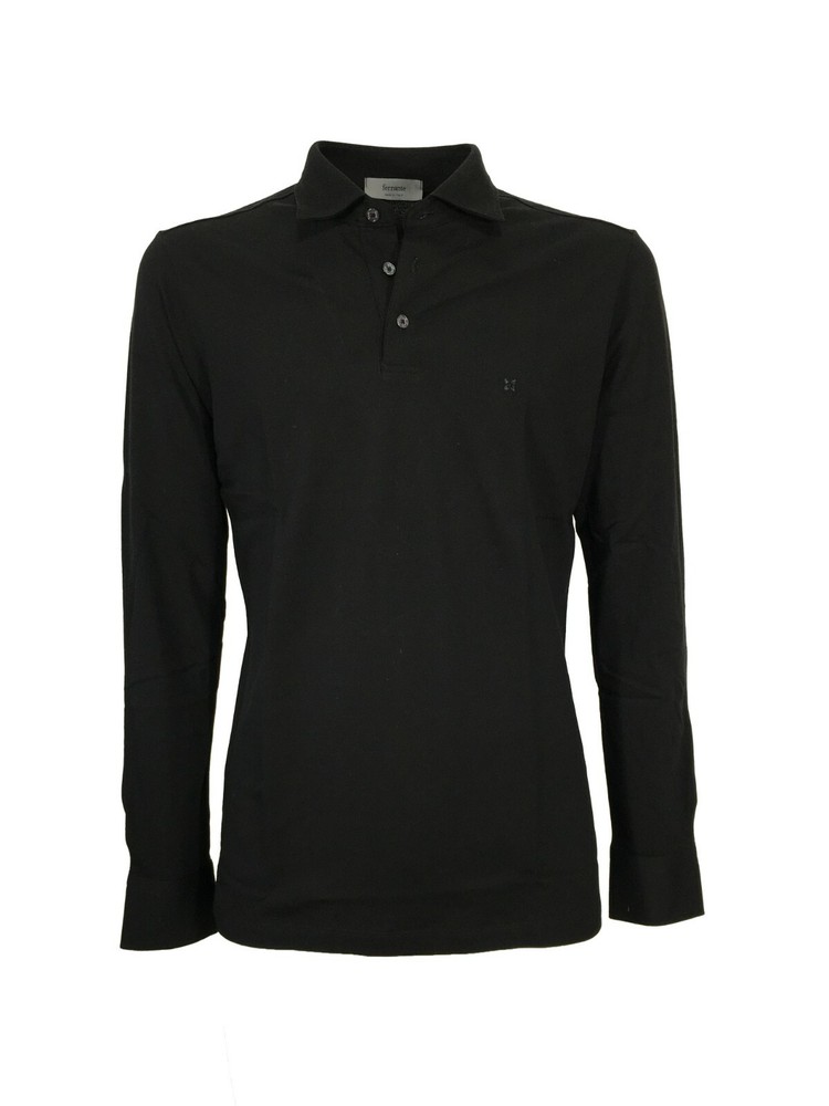 Men’s long sleeve polo shirt FERRANTE mod. 31611 94% cotton 6% elastane MADE IN ITALY