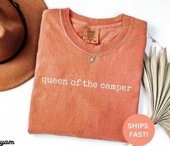Queen of the Camper Shirt, Camping Shirt, RV Shirt, Camper Life T-Shirt