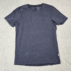 On Running Shirt Mens S Blue Tagless On-T Crew Neck Short Sleeve Stretch