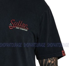 Sullen Rest Easy Navy SCM3514 New Short Sleeve Graphic Tattoo T-shirt For Men