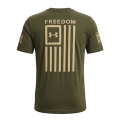 Under Armour Freedom T-Shirt Mens Small Green Air Force Warrior Games 1370810