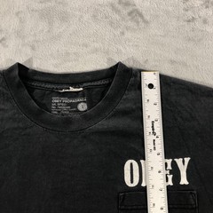 Obey Propaganda Shirt Mens Large Black Pocket Logo Graphic Tee Streetwear