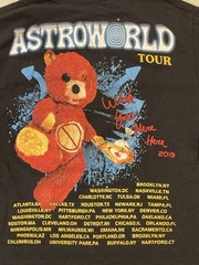 Travis Scott Astroworld Tour Wish You Were Here Black t-Shirt Size Small