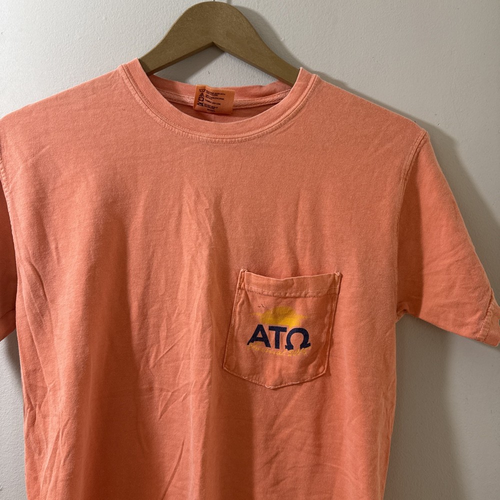 Comfort Colors White Tea Rose Formal Alpha Tau Omega Horseshoe Bay, TX T Shirt S