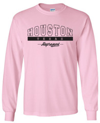 Houston Texas State T-Shirt Long Sleeve Graphic Tees Unisex Apparel