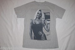 Mens Tee Shirt GRAY Baywatch Pamela Anderson L 42-44 XL 46-48 2X 50-52