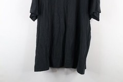 Vintage 90s Hanes Mens Size XL Distressed Blank Pocket T-Shirt Black Cotton