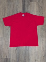 Vintage Hanes Shirt Mens XL Heavyweight 50/50 Red Blank Single Stitch 90s Y2K