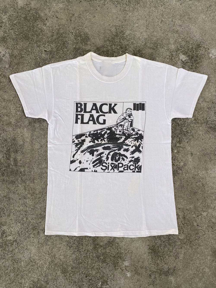 Black Flag Band Six Pack Album Rock Cotton Unisex T-Shirt S To 5XL ED101