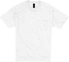 Hanes Men’s Beefy-t Pocket, Heavyweight Cotton Pocket Tee for Men, Full-Cut T-Sh