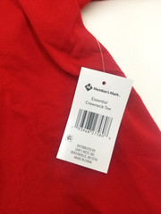Member’s Mark Men’s Essential Crew Neck Short Sleeve Tee Medium Red NWT