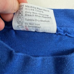 Vgt 80s Malibu Dolphins T Shirt 1987 Single Stitch Hanes Beefy T USA Blue Large