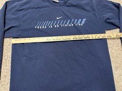 Vintage Nike Silver Tag Long Sleeve Large Blue There Is No Finish Line Shirt