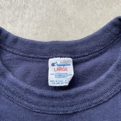 Vintage 90s Champion Michigan T Shirt Made in USA Navy Collegiate Tee Size L