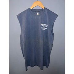 Comfort Colors Hogs Breath Saloon Key West Sleeveless Graphic T-Shirt Blue L