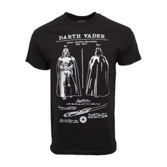 STARWARS DARTH VADER MENS BLACK T SHIRT