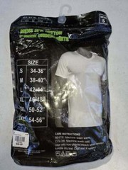 NIP! EXPRESS Size Men’s White V-Neck Undershirts Black Bear Men Cotton