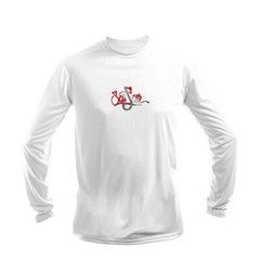 Sea Fear Men’s 50+ UPF Long Sleeve Rash Guard Scuba Diving Fish N Dive Gray