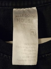 ALLEGORY HOUSE Revenge Series Shirt XL Heavyweight Black Misfits Outcasts Skull