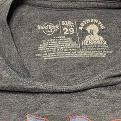 Hard Rock Cafe Jimi Hendrix Shirt XL Signature Series 29 Myrtle Beach Fender