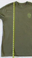 Zero Foxtrot T Shirt Men’s L Large Skull Logo Military Tactical Olive Drab Green