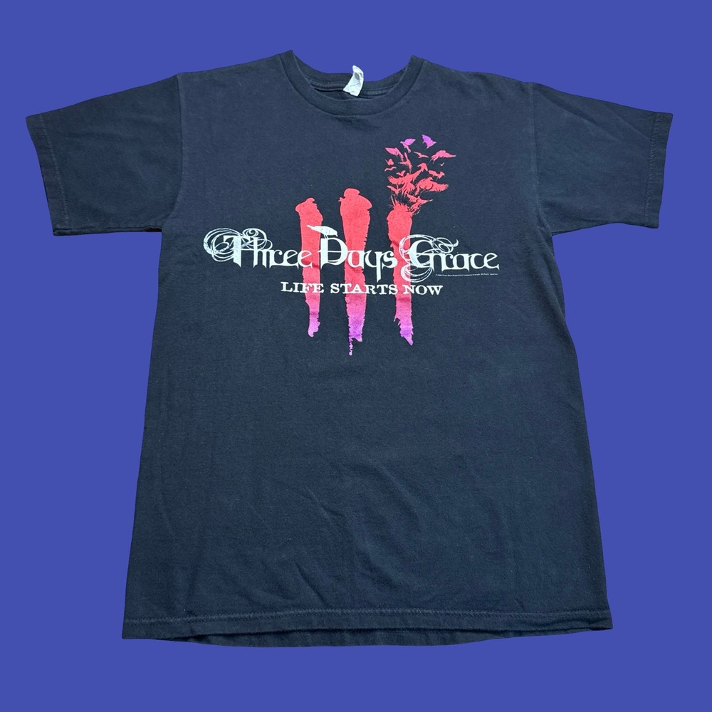 Three Days Grace Life Starts Now Tour T Shirt Small 2009 Rock Band Concert