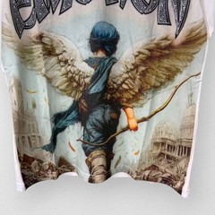 NEW 2026 Mixed Emotion White “Arch Angel” Rhinestone Men’s Tee