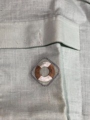 Polo Shirt, ligth green with fitted waist and chest pocket, size M