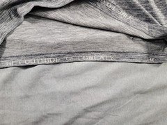 Lululemon Shirt Mens Medium Heathered Gray Metal Vent Tech Stretch Casual