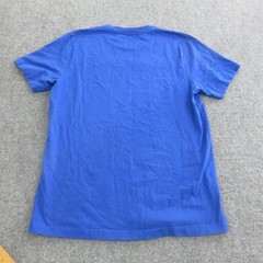 Helmut Lang Shirt Mens Large Blue Short Sleeve Crewneck Logo Tee Casual Top