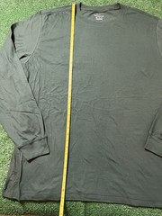 Nike Standard Fit Green Big And Tall Plain Blank Irregular Long Sleeve Size 4XL