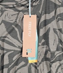 Free Fly Bamboo Lighweight Hoodie Mens Large Canopy Print Dark Forest NWT