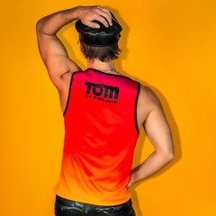 Tom of Finland Mesh Tank Top (Gay, leather pants, T shirt, print, leatherman)