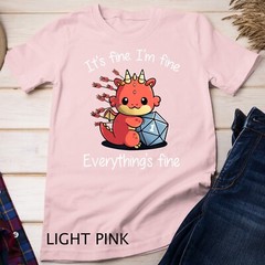 Everything’s Fine – RPG Funny Dragon Unisex T-shirt