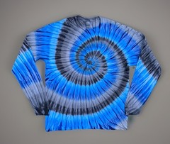*New* 3XL & 4XL Handmade Tie Dye, Electric Graphite, Crew or V-Neck