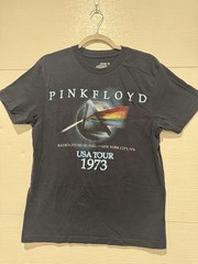 Pink Floyd USA Tour 1973 T-Shirt Medium Black Dark Side Of The Moon Band Tee