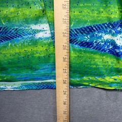 Reel Legends Mens Performance Fishing Shirt Size L Green Blue Graphic Tee