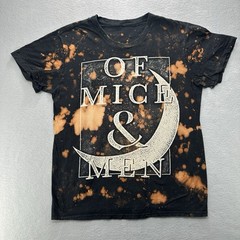 Of Mice And Men Black Graphic Short Sleeve T-shirt Men Medium Distressed READ