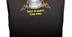 AC/DC ‘Back In Black Tour 1980’ (2023) Black T-Shirt Size Large Brand New