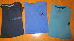 Lot 3 Adidas Men’s Small Tshirts Ultimate 2.0 Go-To Tee Summer Leisure Soft GUC