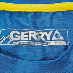 Gerry Blue Long Sleeve Polyester Spandex Performance T-Shirt Men’s M