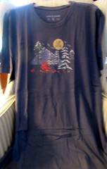 NWT… LIFE IS GOOD MENS S/S CRUSHER TEE ….”WINTER SCENE LINEWORK” …(XL)