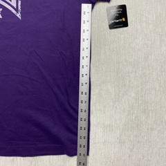 Carhartt Built for Strength T-Shirt Mens XL Purple Graphic Print Cotton Comfort