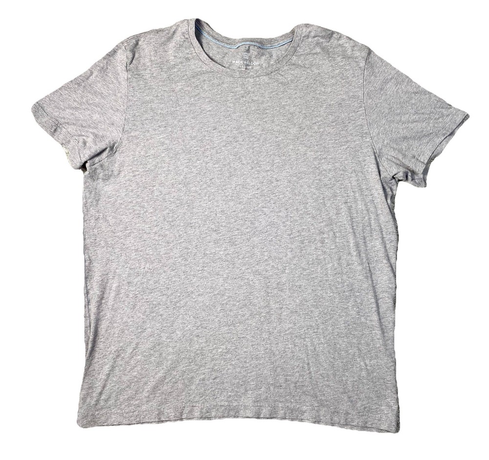 Mack Weldon T Shirt Mens Size 2XL Gray Short Sleeve Crew Neck Casual Everyday