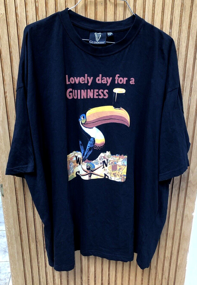 Lovely Day For a GUINNESS Official Toucan Graphic T-Shirt Men’s Relaxed XXXL