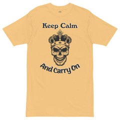 Keep Calm – 100% combed ring-spun cotton premium heavyweight tee