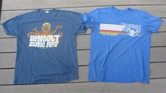 2 Hangout Festival 2014 Gulf Shores Alabama Ocean Blue Large Crew T-Shirt Koozie