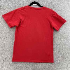Adidas The Go-To Tee Men Small Red Big Black Logo Casual Comfort Breathable