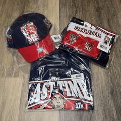 WWE Authentic John Cena Final Match Shirt, Hat, Towel & Sweatbands Washington DC
